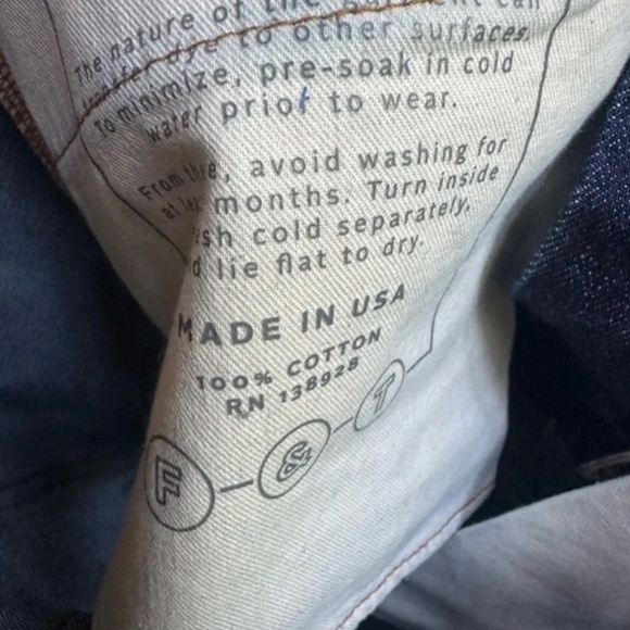 Flint and Tinder Selvedge Jeans Men’s Size 32x30 Classic Fit Made in USA - Picture 5 of 6